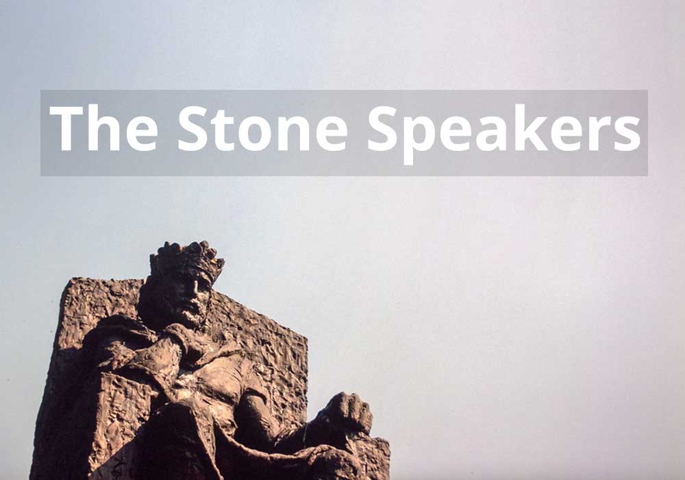 A statue of a medieval king in Bosnia in Igor Drljača’s The Stone Speakers