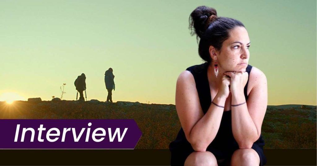 Director Kim O’Bomsawin (right) and a still from the film (Je m'appelle humain).  