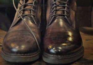 Shoe Shine before and after in Stacey Tenenbaum's doc Shiners