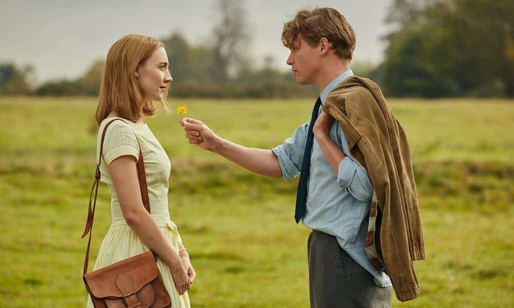 Keith Madden designed the costumes in this still from On Chesil Beach.