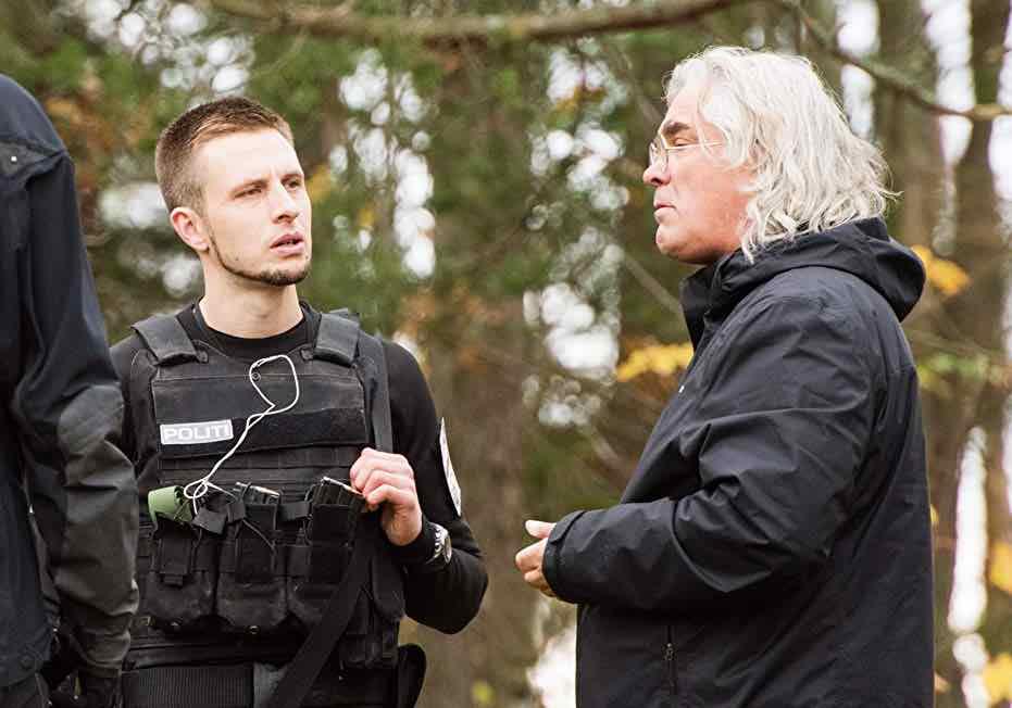 Anders Danielsen Lie, Paul Greengrass on the set of 22 July
