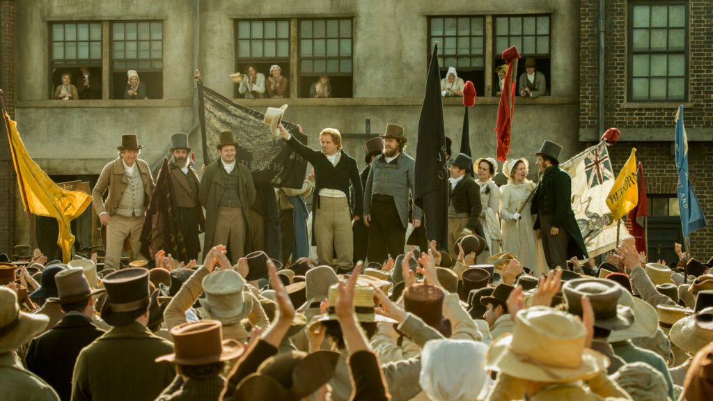 Still from Mike Leigh's Peterloo, one of Seventh Row's picks for the best films of 2019. Image courtesy of Amazon Studios. 