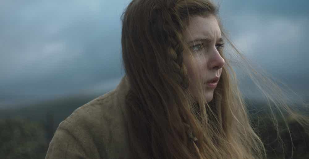 Eleanor Worthington-Cox stars in the film Gwen, directed by William McGregor, set in the flat Northwestern Wales landscape.