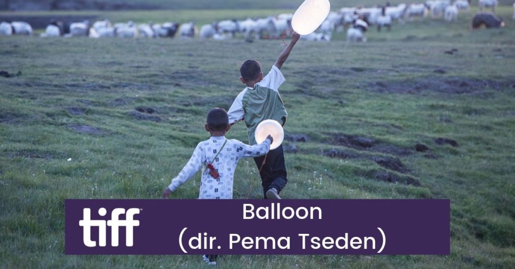 Pema Tseden's new film, Balloon, courtesy of TIFF
