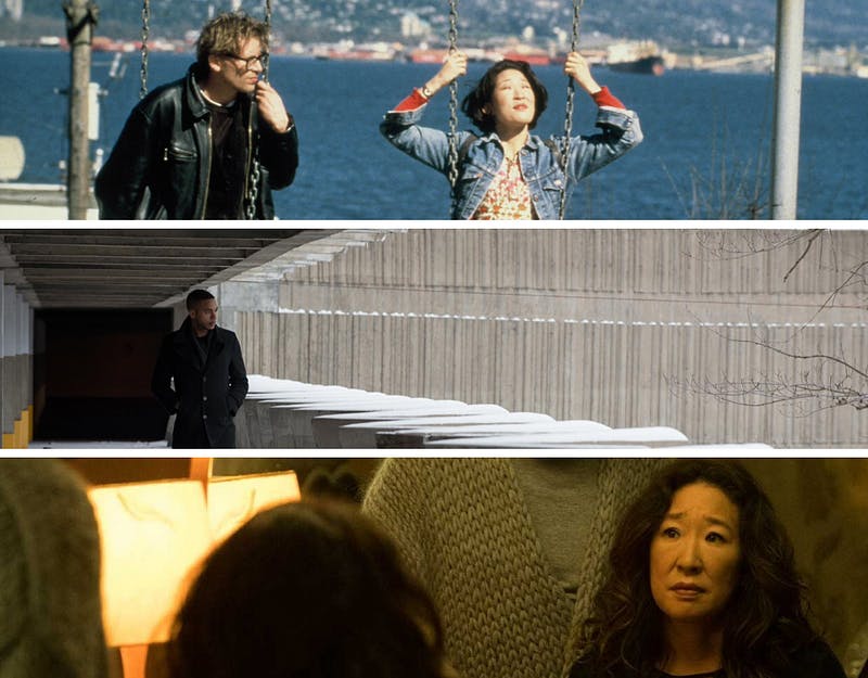 Stills from Mina Shum's films: Double Happiness (top), Ninth Floor (middle), and Meditation Park (bottom). Mina Shum is one of two guests in this masterclass on directing.