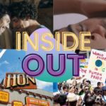 A collage of images from InsideOut films with the name of the festival across the centre of the image.