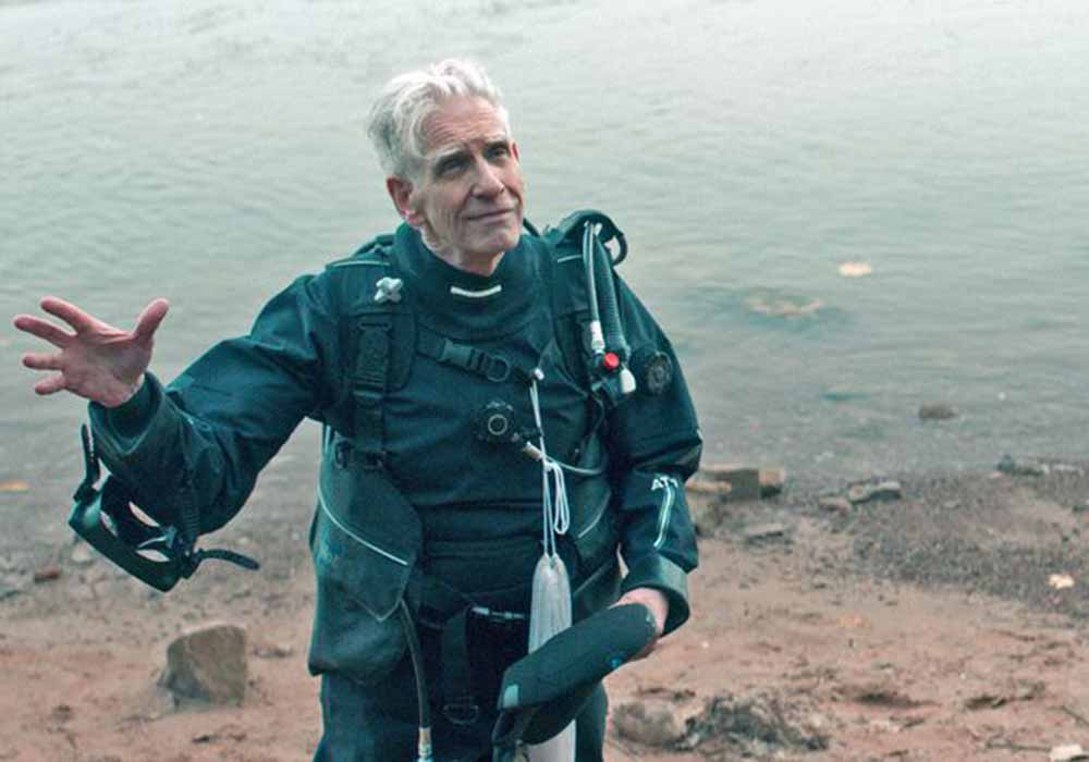 David Cronenberg in scuba gear in Clifton Hill, giving one of the best supporting performances of 2020.