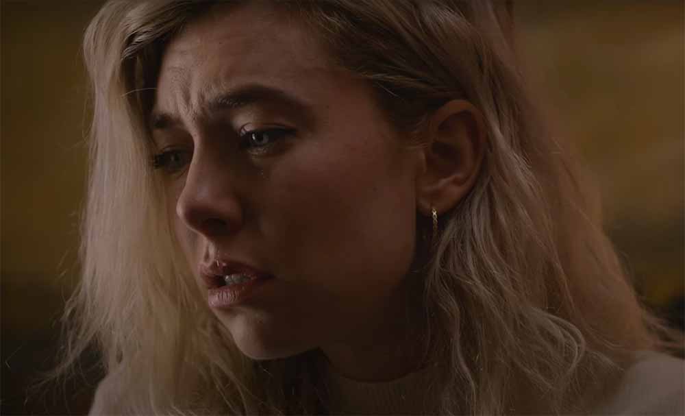 A closeup of Vanessa Kirby in Pieces of a Woman.