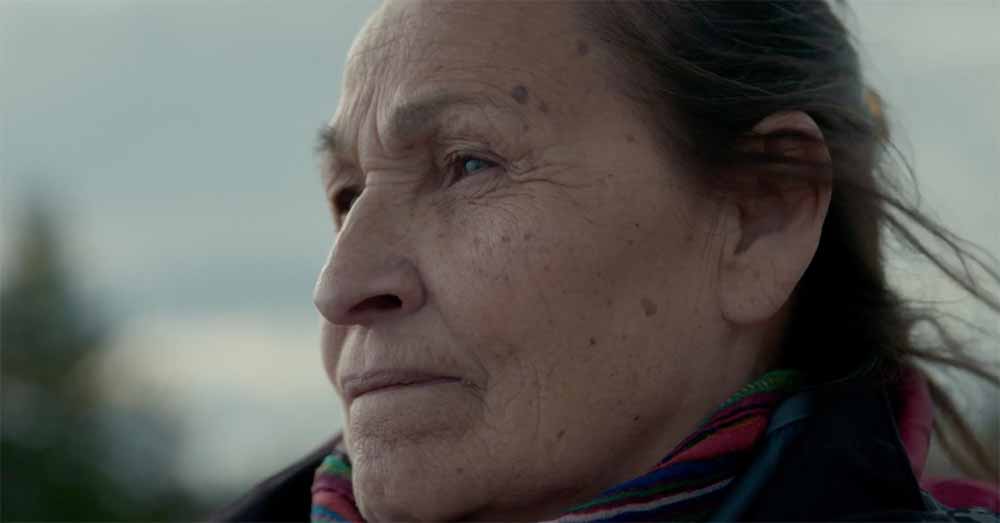 A closeup of poet Josephine Bacon in Call Me Human, one of the best films of 2020.
Still from Call Me Human, one of the essential Indigenous films from the territories known as Canada.