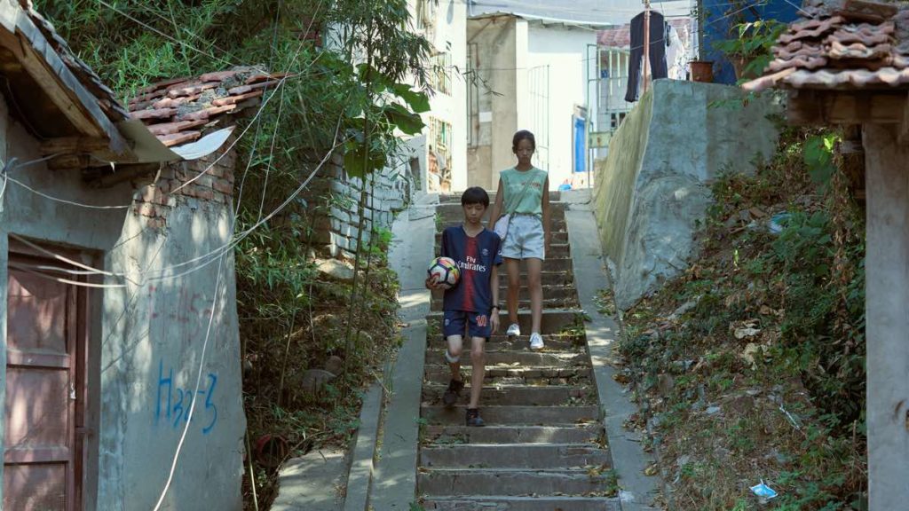Zhao (left) and Guo (right) in Summer Blur, directed by Han Shua, which screened at the 2021 Berlinale.