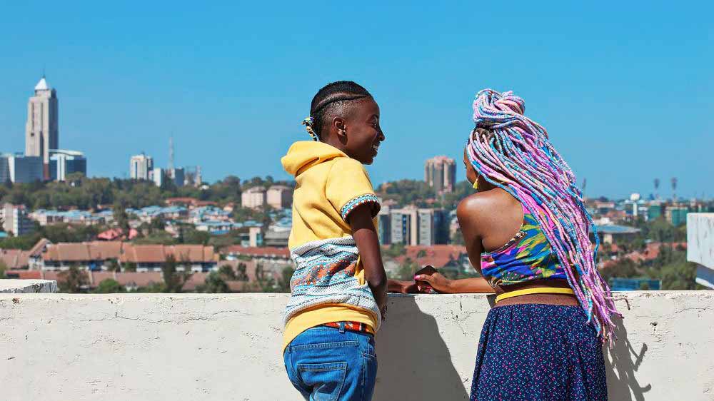 A still from Rafiki, one of the unsung queer cinema treasures on this list.