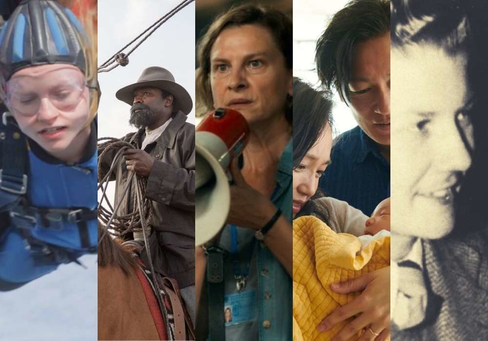 A collage of some of the best films of 2021 so far, which are featured in this article.