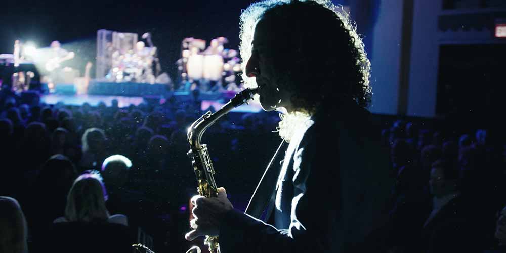 A still from Listening to Kenny G, one of the best films of TIFF 2021.