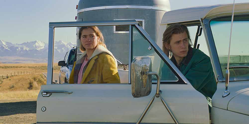 A still of Haley Lu Richardson and Owen Teague in Montana Story, in which they give two of the best performances of TIFF 2021.