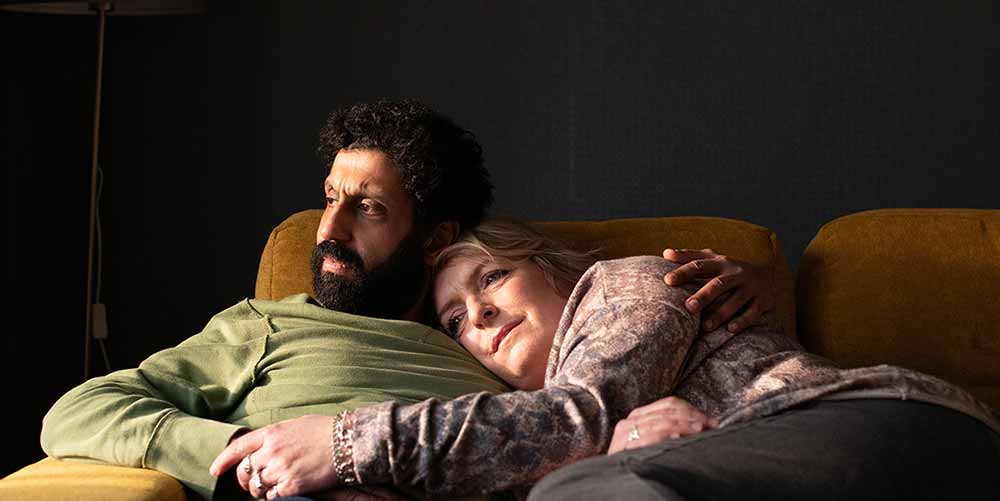 A still of Adeel Akhtar and Claire Rushbrook in Ali & Ava, in which they give two of the best performances of TIFF 2021.