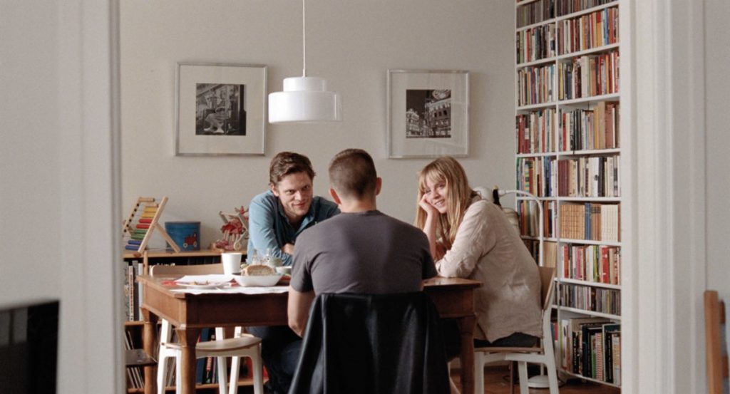 The dining room in Thomas's (back of frame) apartment which Anders visits on his day in Oslo in Joachim Trier's Oslo, August 31st. In this interview on Oslo August 31st, Trier discusses the relationship between Thomas and Anders in the film.