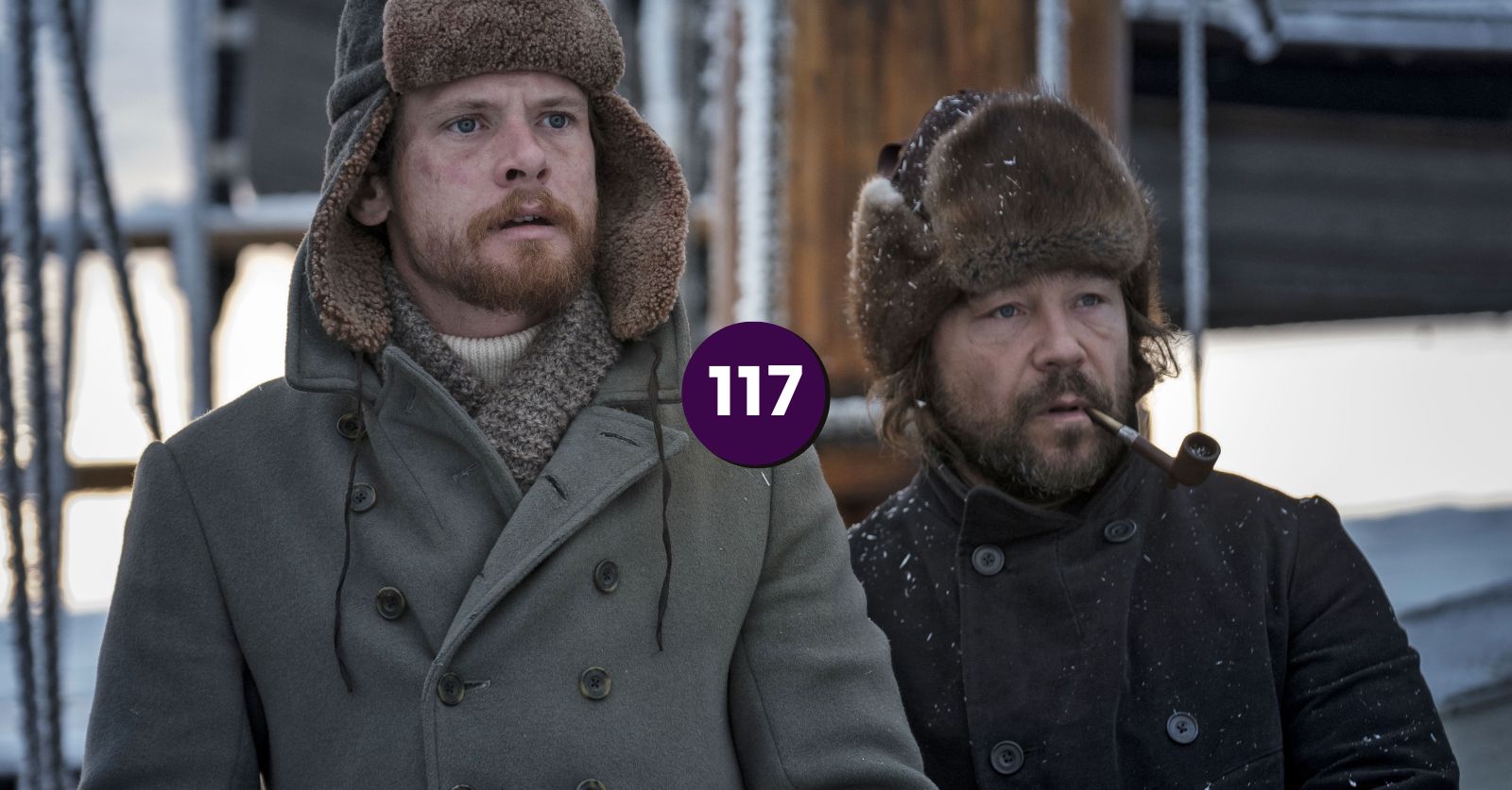 Jack O'Connell and Stephen Graham in The North Water, a miniseries directed by Andrew Haigh, which we discuss on the Seventh Row Podcast.