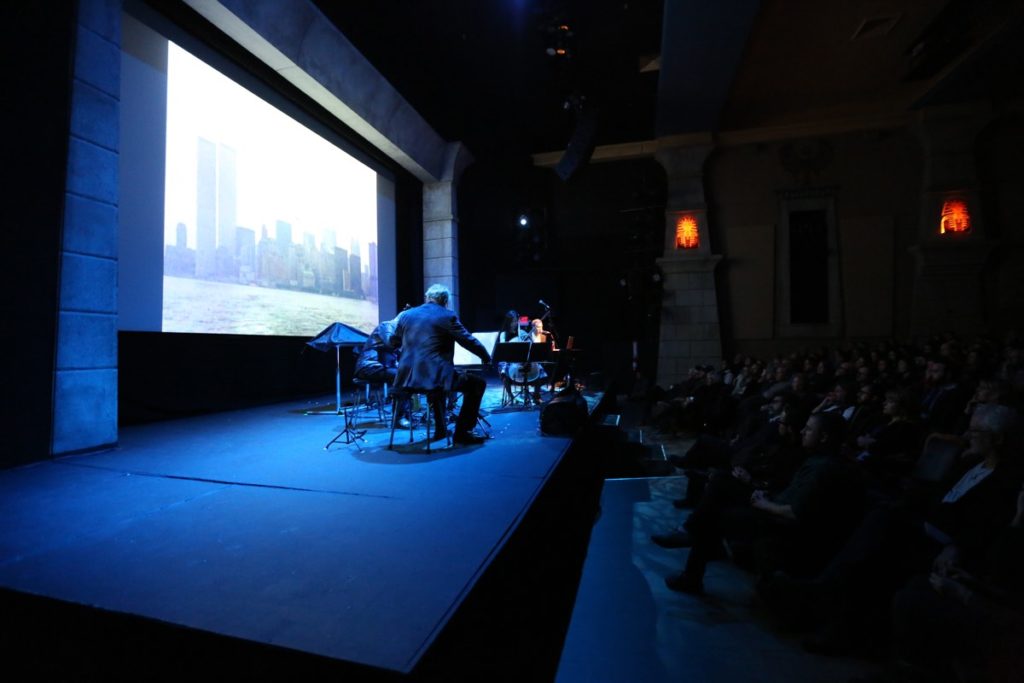 The Kronos Quartet and Sam Green perform the live documentary A Thousand Thoughts at Sundance.