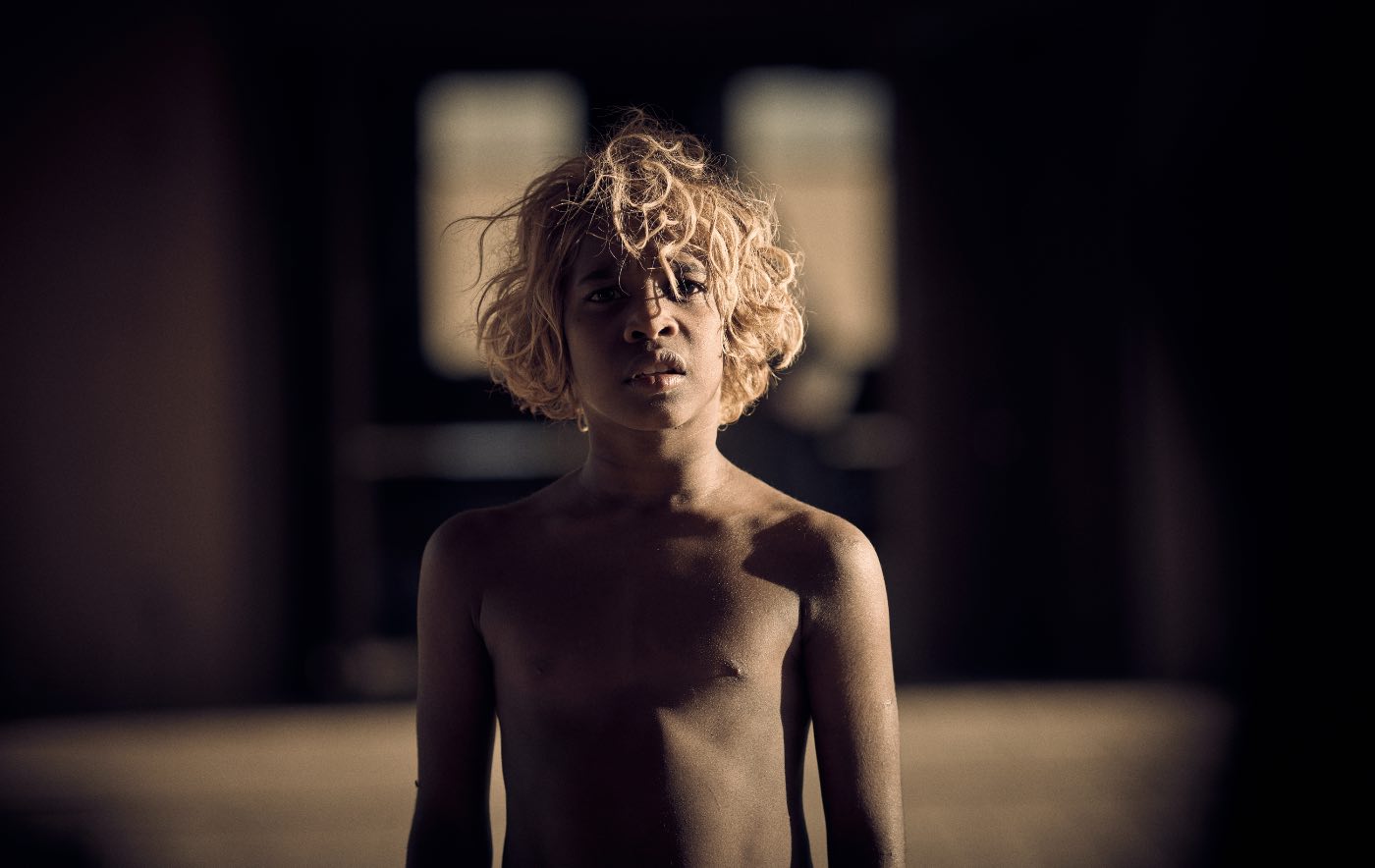 The titular New Boy inside the monastery, which in this interview, Warwick Thornton discusses building from scratch for the film.
